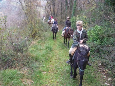 Passeggiata a cavallo di 1.30h Castel Madama -Roma