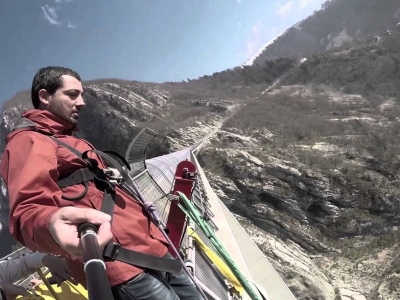 Salto bungee jumping Ponte Valgadena (VI)