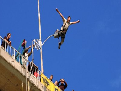 Bungee jumping da 55 metri, Solkan