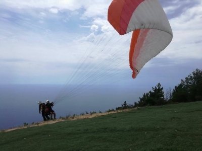 Volo parapendio biposto(20min)+video/foto ,Sanremo