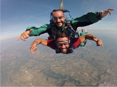 Lancio paracadute in tandem, Arezzo