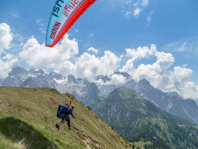 Volo parapendio tandem +video+foto (20min) ,Trento