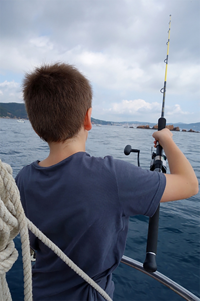 La pesca a poppa 