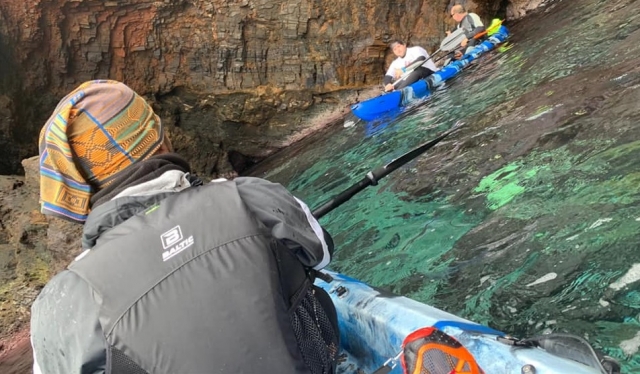 Percorso in kayak e discesa in corda doppia nella Grotta di Nettuno 6 ore