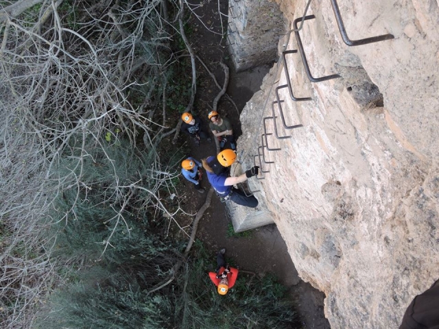 Impugnature della via ferrata del Tajo de Ronda 