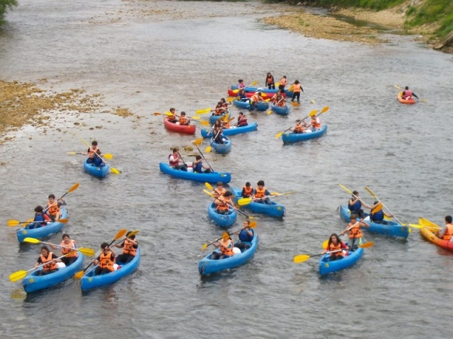 Discesa del Sella in canoa e picnic per adulti