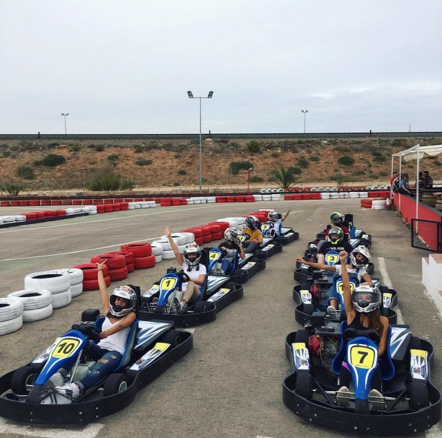 Scatto di partenza dal traguardo 