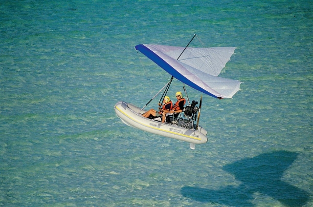 in volo sul mare