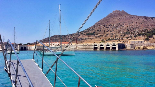  sailing over the crystal clear waters 