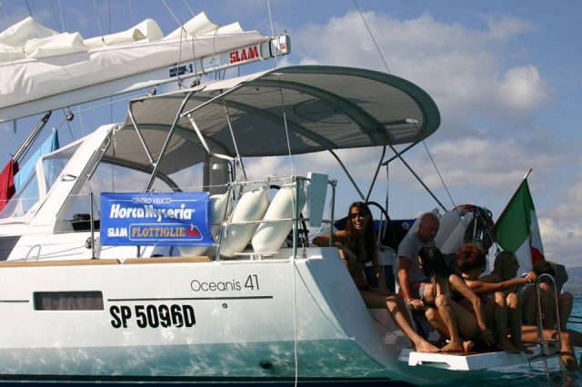  an Bord der Oceanis 
