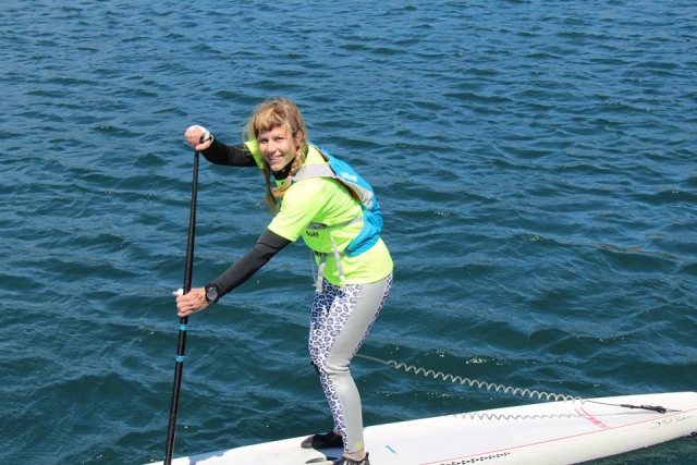  Un de nos étudiants Stand Up Paddle