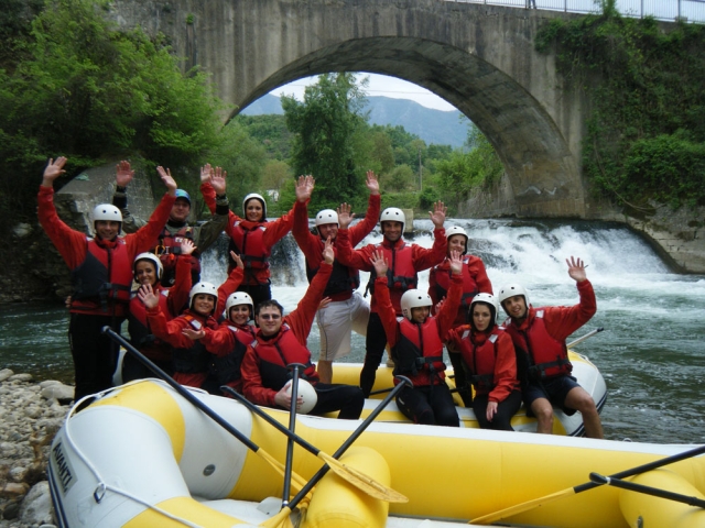 Un grupo in escursione