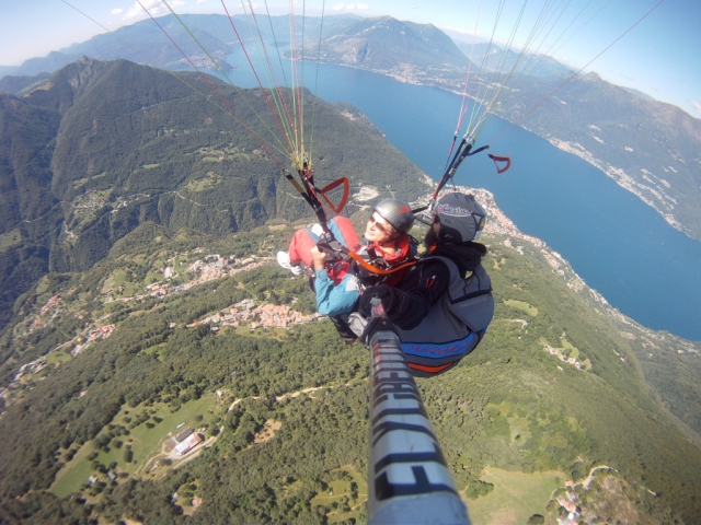 Selfie in großer Höhe