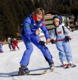 Una simpatica maestra di sci