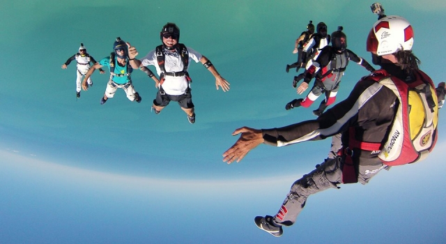 Acrobacias en el aire 