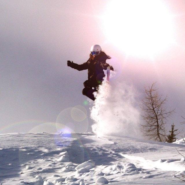 与滑雪板的情感 