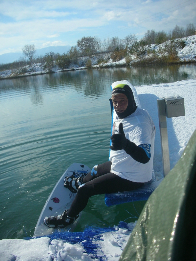 Wakeborad con la neve