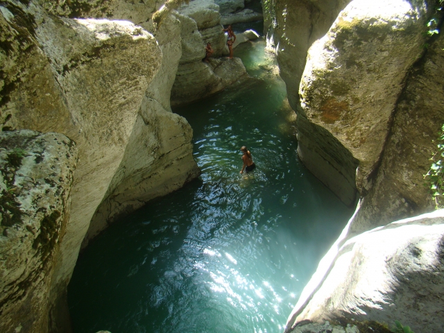  Banheiro durante o Canyoning 