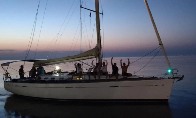  on a boat at dawn 