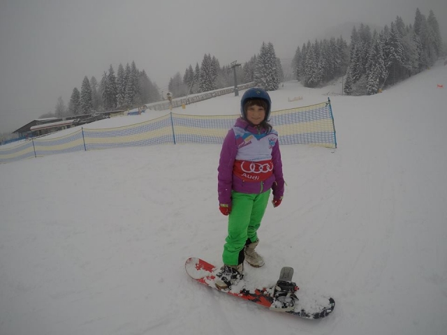  Auf dem Snowboard 