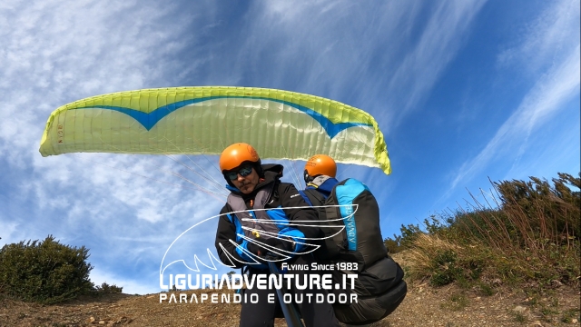 decollo parapendio  riva trigoso gin fuse2