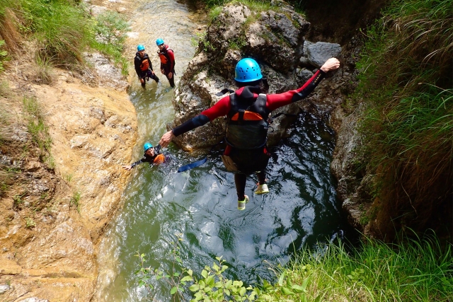canyoning in ligurua
