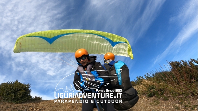 decollo parapendio  riva trigoso gin fuse2