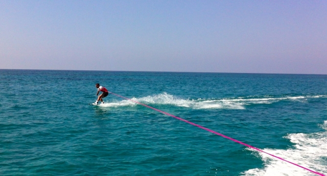  At sea 