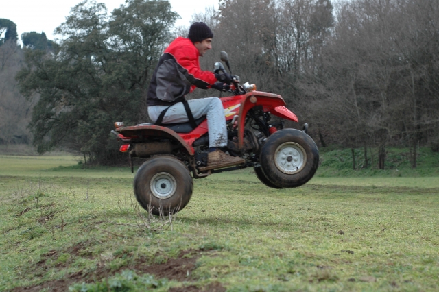 Quad in mezzo alla natura 