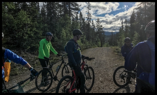 caminata en la bicicleta de montaña 