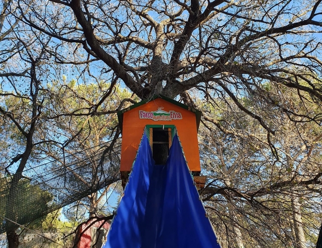scivolo del parco avventura