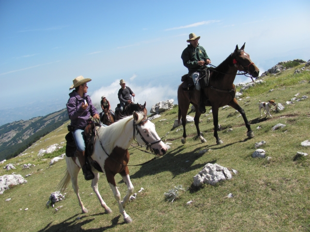 gli accompagnatori equituristici Alessandra e Giuseppe