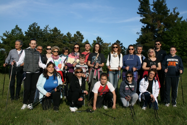 Nordic Walking in der Gruppe 