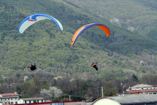  The sport of paragliding