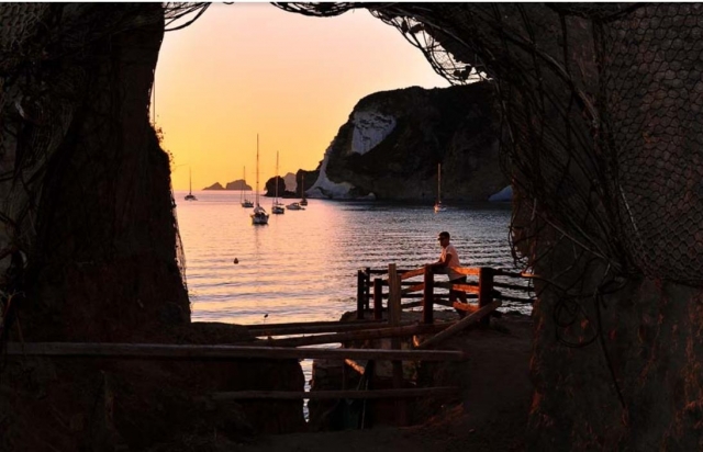  boat at sunset 