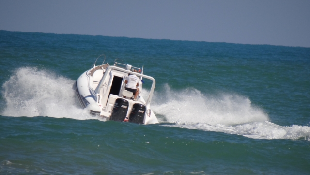  One of our boats in action 