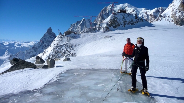 Überquerungen des Mont Blanc auf Ghaicciaio 