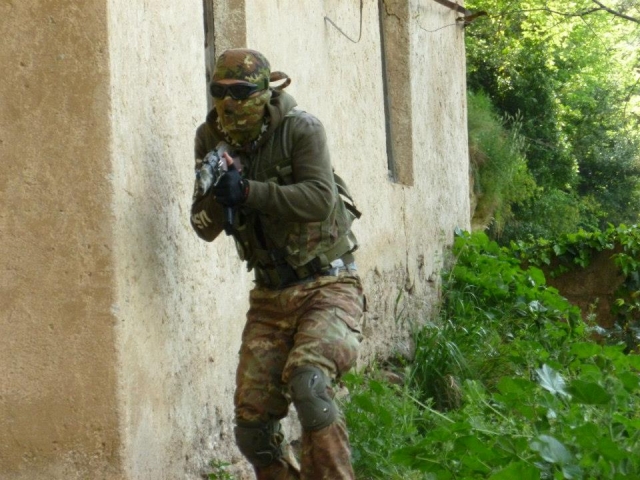 Attimo immortalato durante una partita durante un'amichevole in trasferta