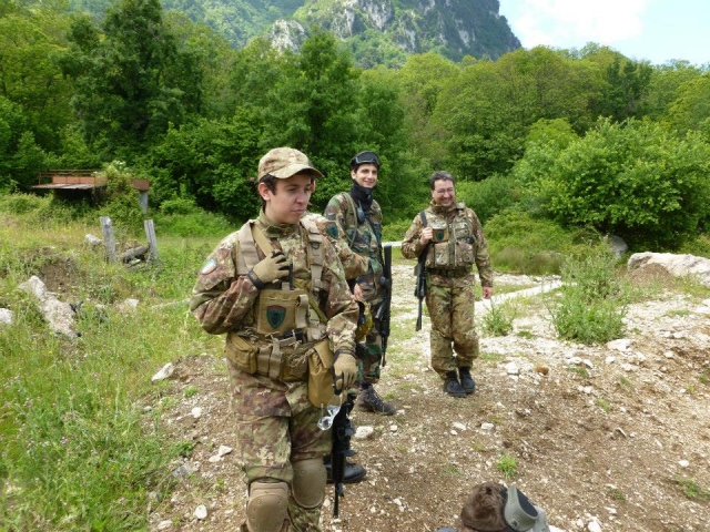 Pausa durante una domenica di Softair