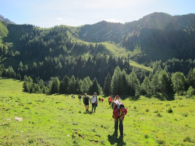  Trekking in the mountains 