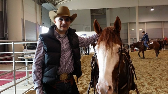 Cowboy e cavallo