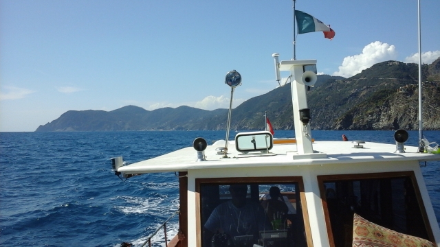 Le cinque terre dalla barca