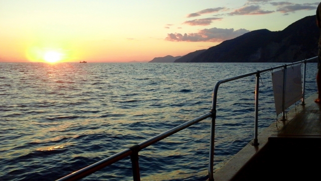 Cinque Terre au coucher du soleil 
