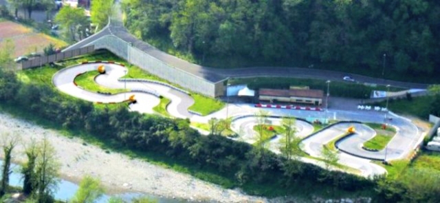 La pista vista dall'alto