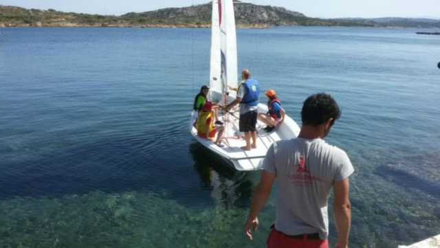 Allievi e maestro a lezione