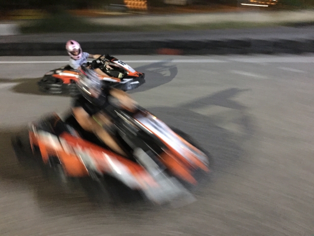 Kart in motion 