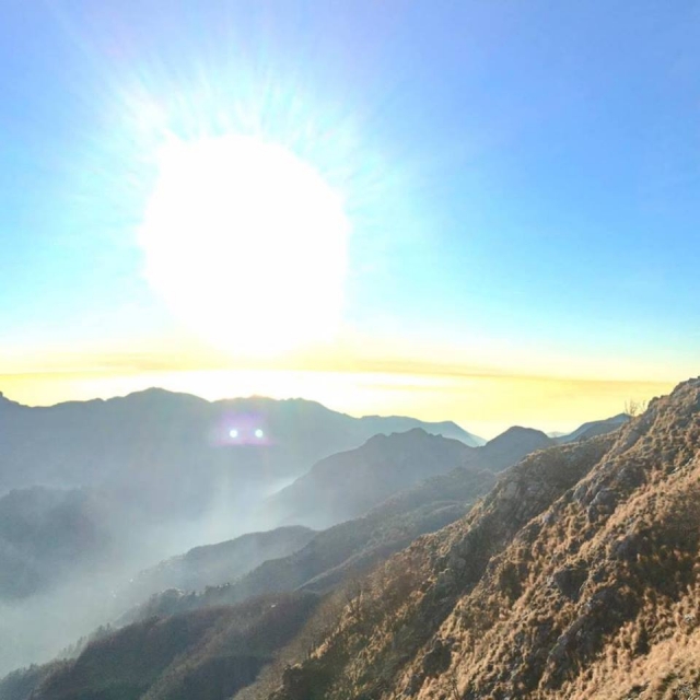  Trekking in the mountains 
