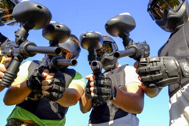 Giocatori pronti a sparare