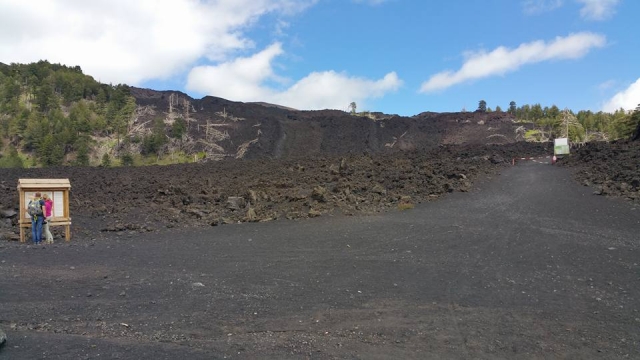  The route on Etna 