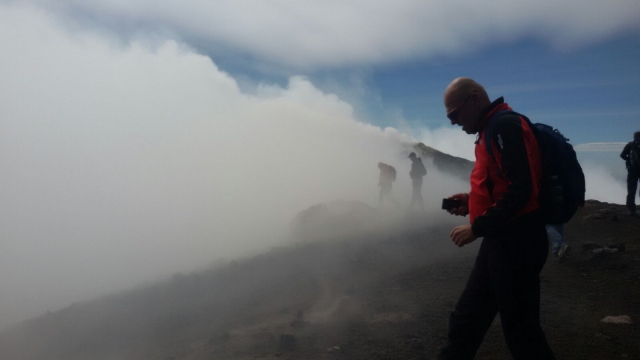I fumi sull'Etna